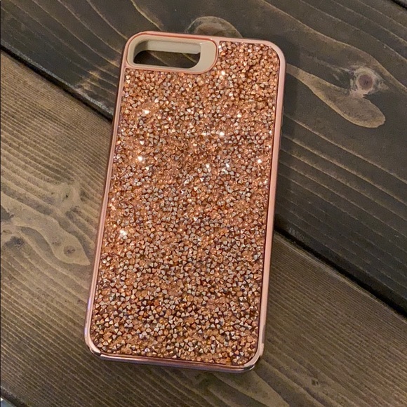 Rose Gold Glitter iPhone 8 Plus Case - Picture 1 of 4